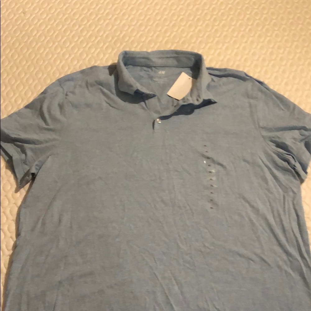 HM blue polos shirt